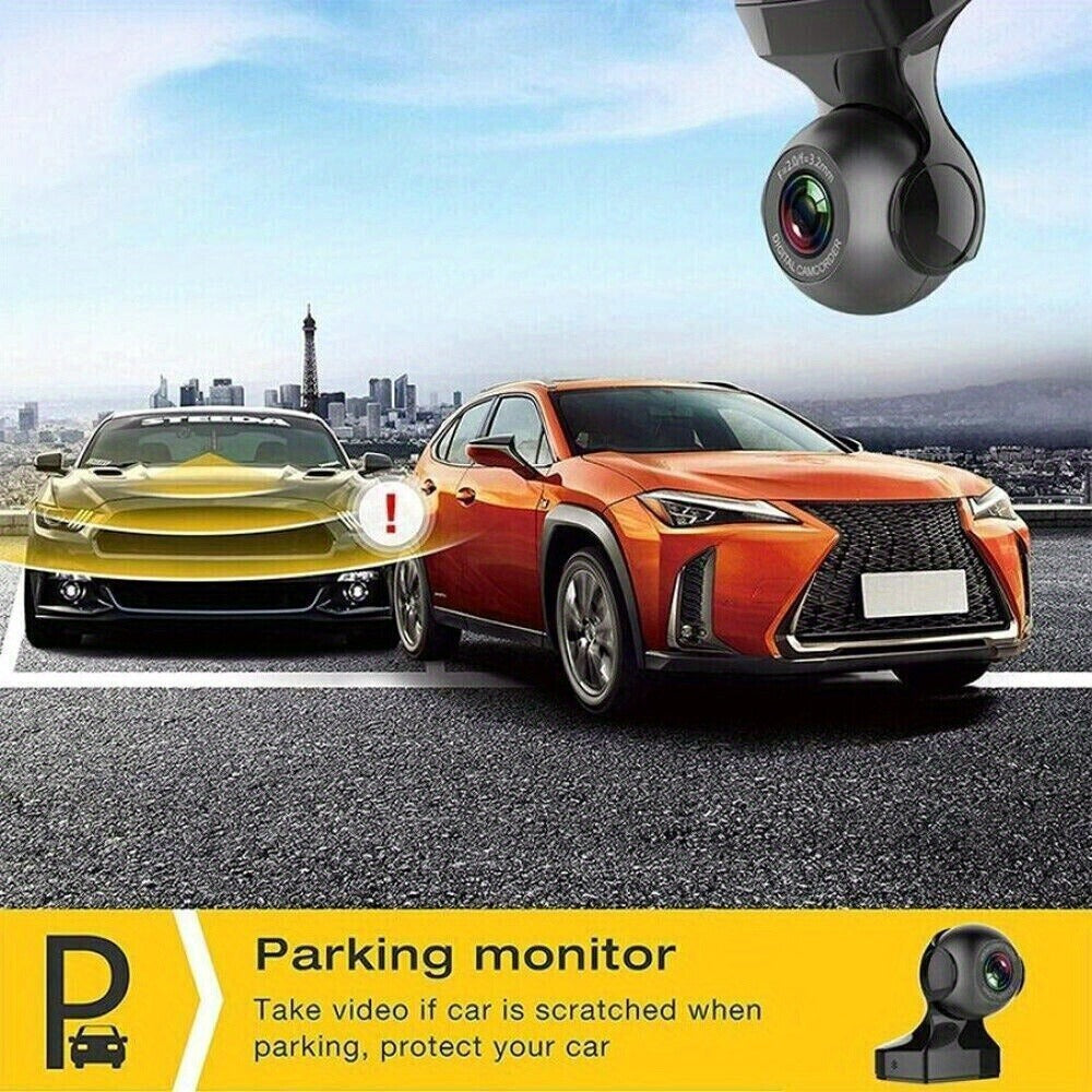 1080P WiFi Dash Cam 170° Wide Angle – HD Car DVR with G-Sensor, Loop Recording, Night Vision, Smartphone App View