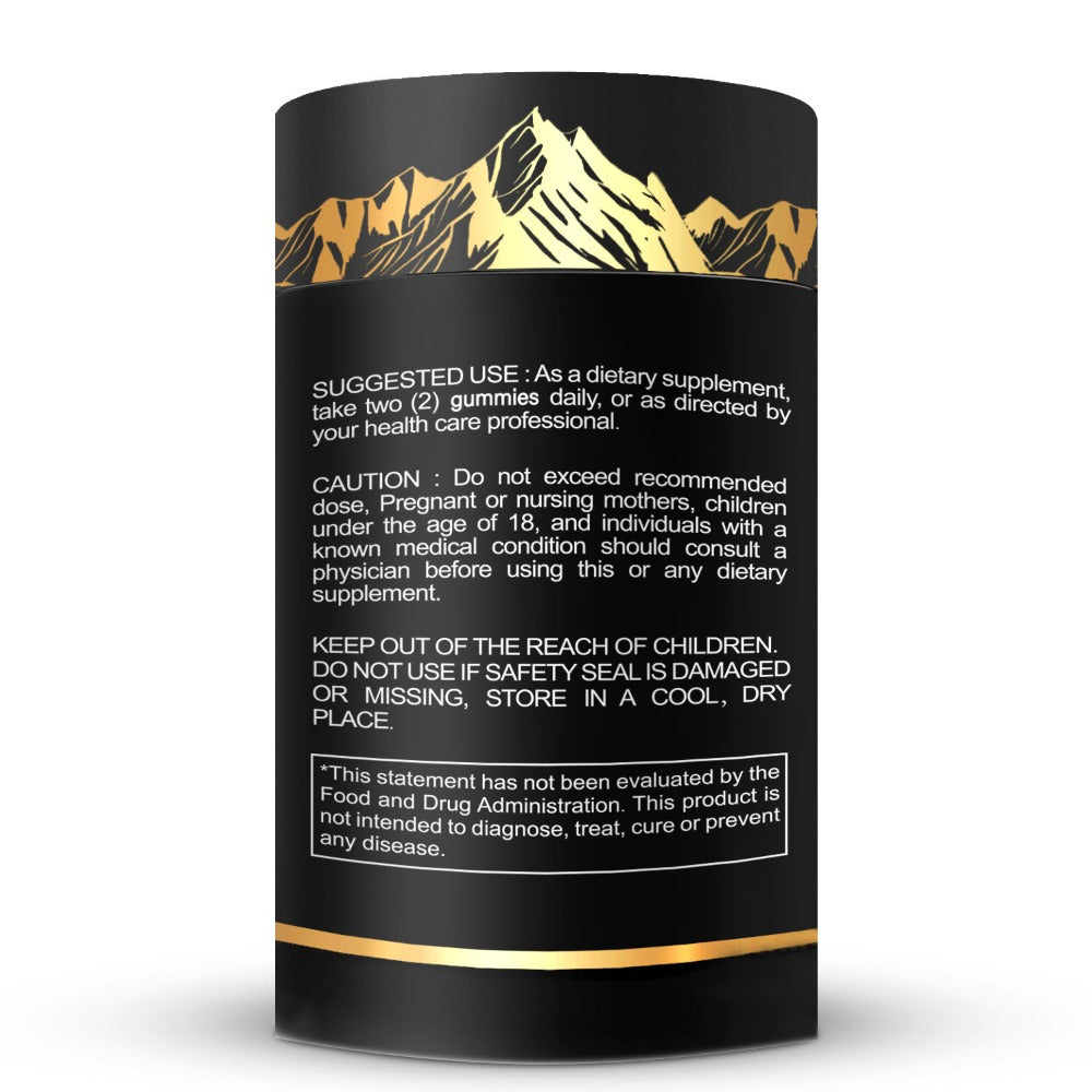 Pure Himalayan Shilajit Gummies with KSM-66 Ashwagandha, Ginseng & Gokshura, 85+ Trace Minerals, 75% Fulvic Acid