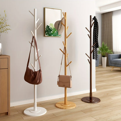Coat Rack Freestanding Floor Standing - Vertical Clothes Hanger Stand for Bedroom Entryway Living Room Hallway