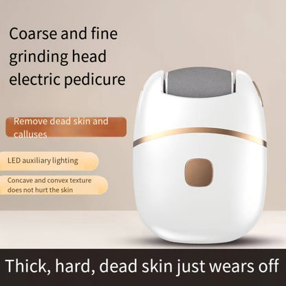 Electric Foot Scrubber Callus Remover 4 Polishing Heads Rechargeable – Automatic Dead Skin Remover Pedicure Tool for Smooth Soft Feet Heel