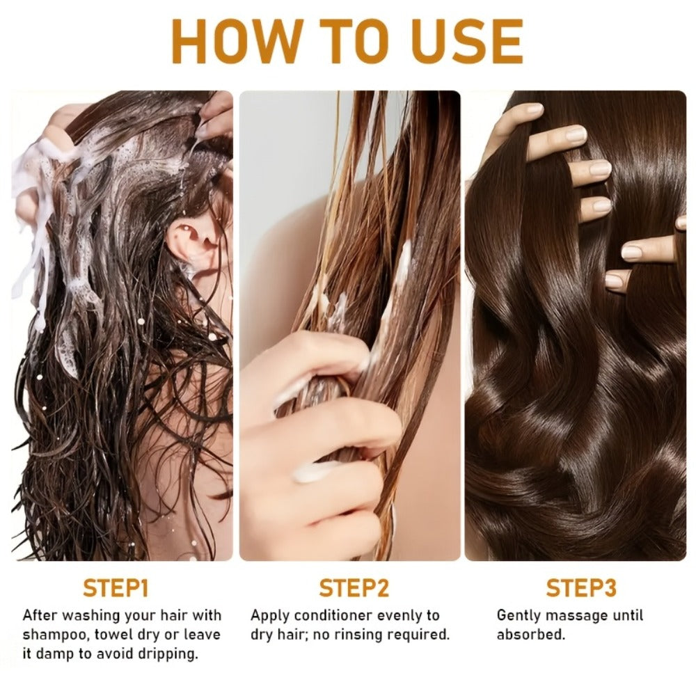 Deep Castor Oil Hair Conditioner 100ml Thickening Scalp Treatment for Bath Time, Home Spa and Personal Care
