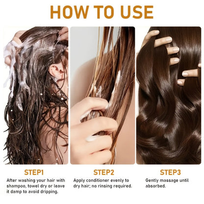 Deep Castor Oil Hair Conditioner 100ml Thickening Scalp Treatment for Bath Time, Home Spa and Personal Care