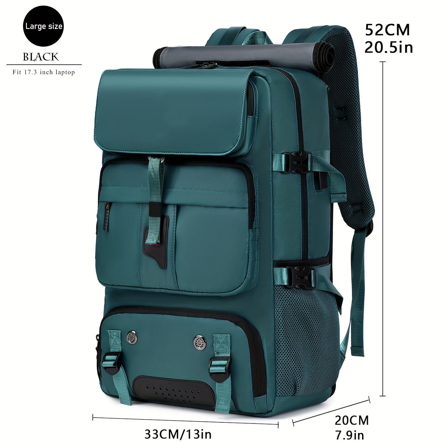 Laptop Backpack with Shoe Compartment, USB Port and Large Travel Storage in Eight Colors for Daily Use