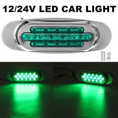 LED Side Marker Lights 4-Pack for Truck Trailer 16 LEDs Dual Mode Steady-On & Flash – 12-24V Universal Fit Front Rear Side Marker Lamp