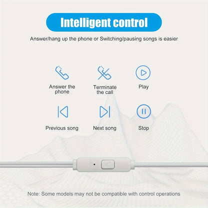 10 Pack Wired Earphones 3.5mm Bulk In-Ear Headphones Built-in Mic Volume Control for Bedside Audio, Alarms and Room Entertainment