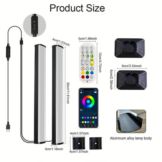 RGBIC Atmosphere Light with Music Sync - Desktop Ambient Light, App & Remote Control, Alloy Body