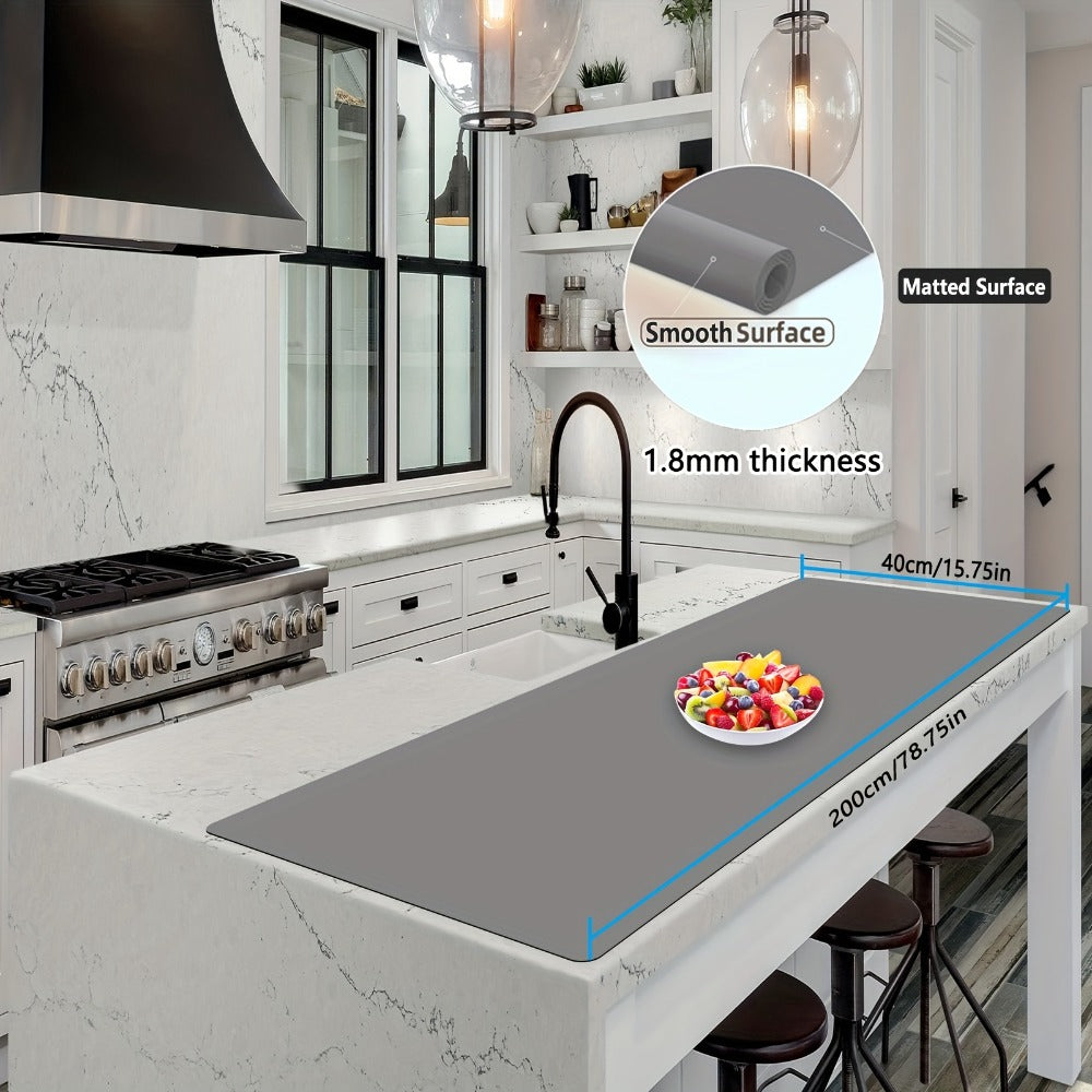 Extra Large Silicone Mat for Kitchen Counter, Heat Resistant Countertop Protector, Nonstick Craft Mat & Placemat