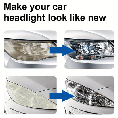 Car Headlight Restoration Fluid 8.5oz – Removes Yellowing, Oxidation & Haze | Crystal Coating Refurbishment Agent for Plastic Headlamp