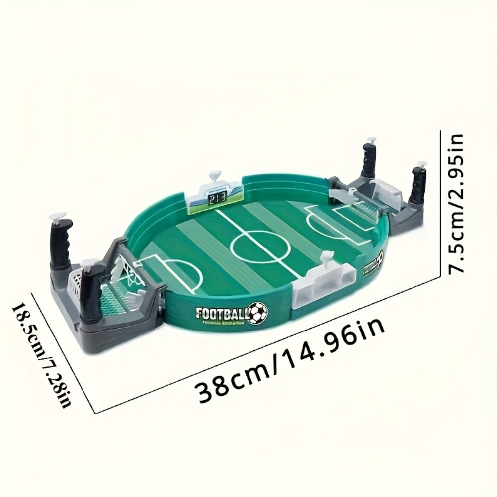 Table Football Game for Kids & Adults, 2-Player Tabletop Soccer Duel Board Game, Family Fun Indoor Game Night Gift for Boys Girls Teens