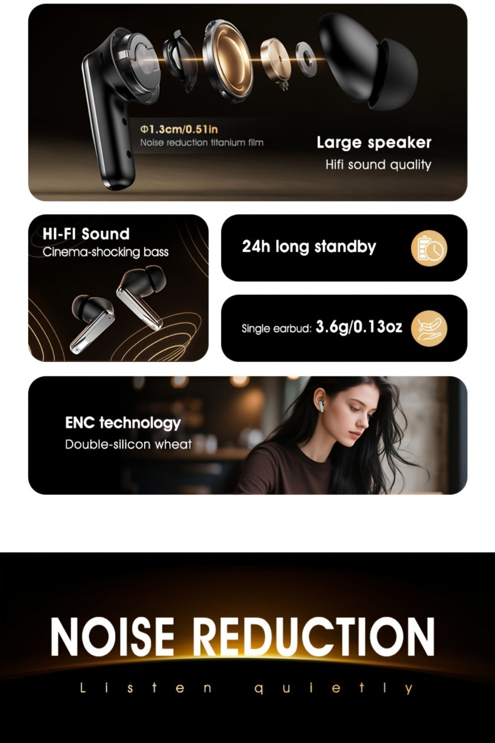 Wireless Earbuds Acer Mini Bluetooth 5.4 with Touch Controls, Call Noise Reduction Mic and Three Colors