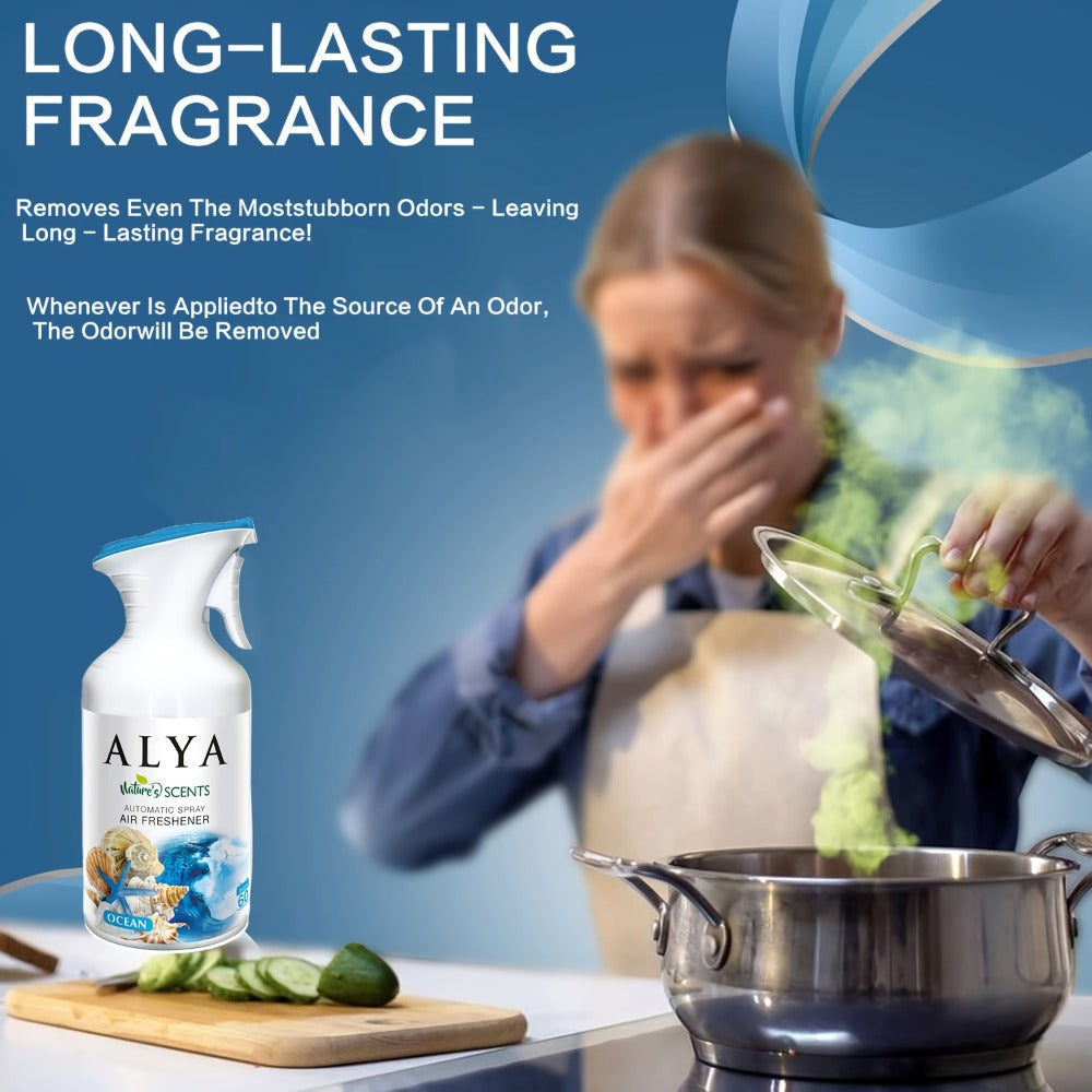 Aromatherapy Air Freshener Spray 8.45oz, 6 Scents: Lavender, Magnolia, Mixed Berries, Ocean, Cool Linen & Vanilla