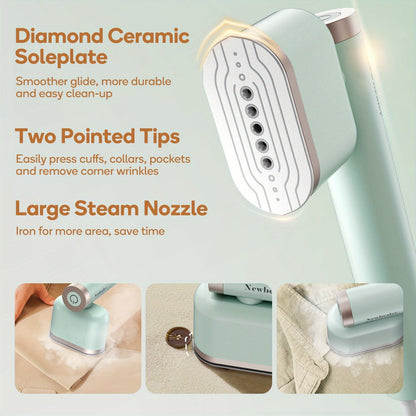 Handheld Garment Steamer 1200W – Portable Clothes Steamer with 15-Second Heat-Up, Dual Steam Settings, Lightweight Travel & Home Steam Iron
