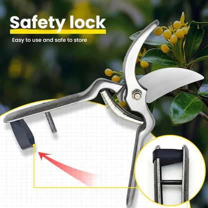 Bypass Pruning Shears with High-Carbon-Steel Label, Safety Lock and 21 x 5.5cm Pictured Size
