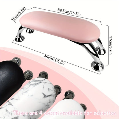 Nail Armrest Hand Pillow Detachable Non-Slip Wrist Rest Cushion for Nail Technicians – Foldable Portable Manicure Support for Salon & Home