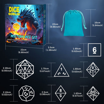 Mystery Box DnD Dice Set 72pcs Blind Box 9 Sets Random Polyhedral Dice with the Listed Color, Size or Set Options for Everyday Use