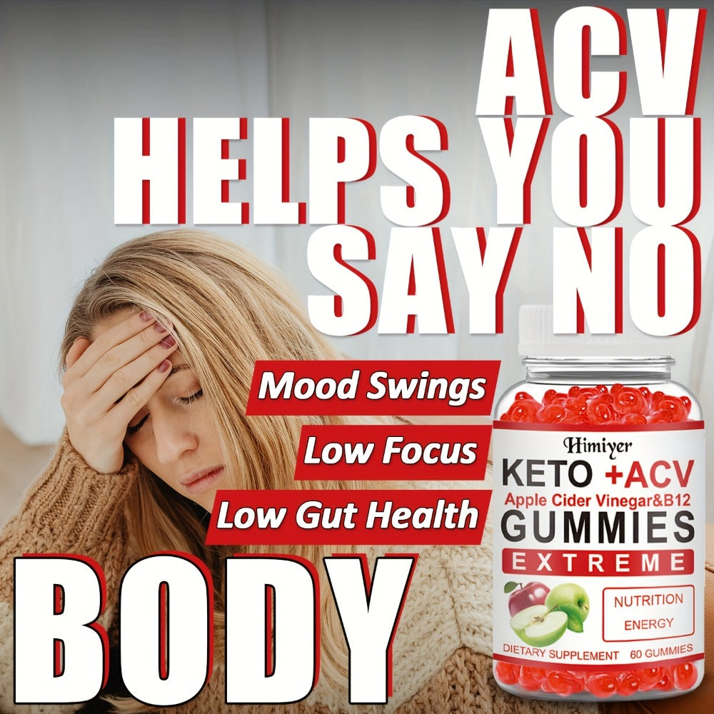 Keto ACV Gummies with Apple Cider Vinegar Vitamin B12 B6 for Women Men for Bath Time, Home Spa and Personal Care