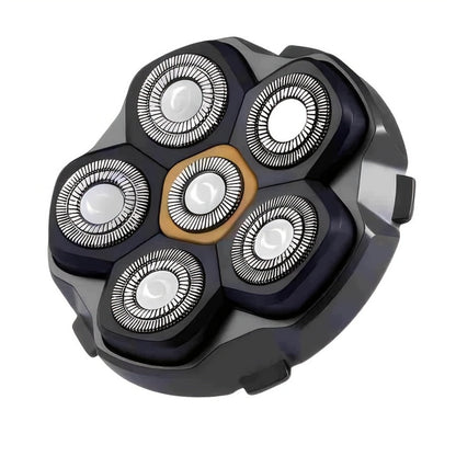 Electric Shaver 6D Dual-Ring Floating Blade with IPX7, Type-C Charging, LED Display and Nose Trimmer