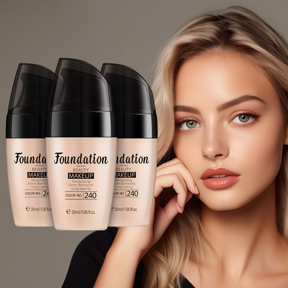 30ml Pump Liquid Foundation Multipack with Soft Ivory, Natural or Tan 3- and 5-Bottle Options