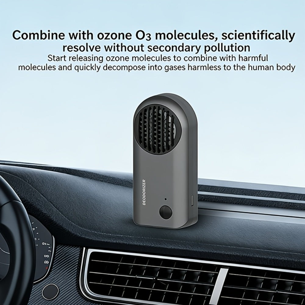 Car Air Purifier Ozone Deodorizer Active Oxygen Odor Removal for Car Refrigerator Household Use Pink White Grey