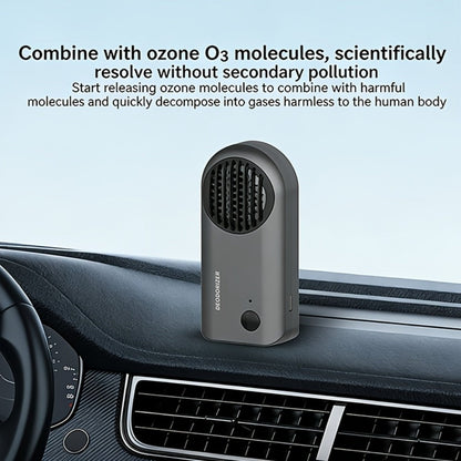 Car Air Purifier Ozone Deodorizer Active Oxygen Odor Removal for Car Refrigerator Household Use Pink White Grey