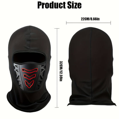 Motorcycle Full Face Mask Winter Thermal – Windproof Anti-Dust Neck Cover, Breathable Air Vents, Cold Weather Balaclava for Men, Snug Fit