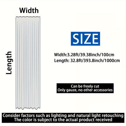 Chiffon Draping Fabric for Wedding Arch 32.8Ft, Sheer Backdrop Curtain for Ceremony, Reception & Bridal Shower Decor