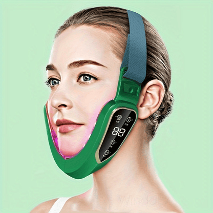 V-Face Slimming Massager 6-Speed USB Rechargeable Electric Jawline Chin Sculpting Device for Makeup, Travel and Everyday Vanity Use