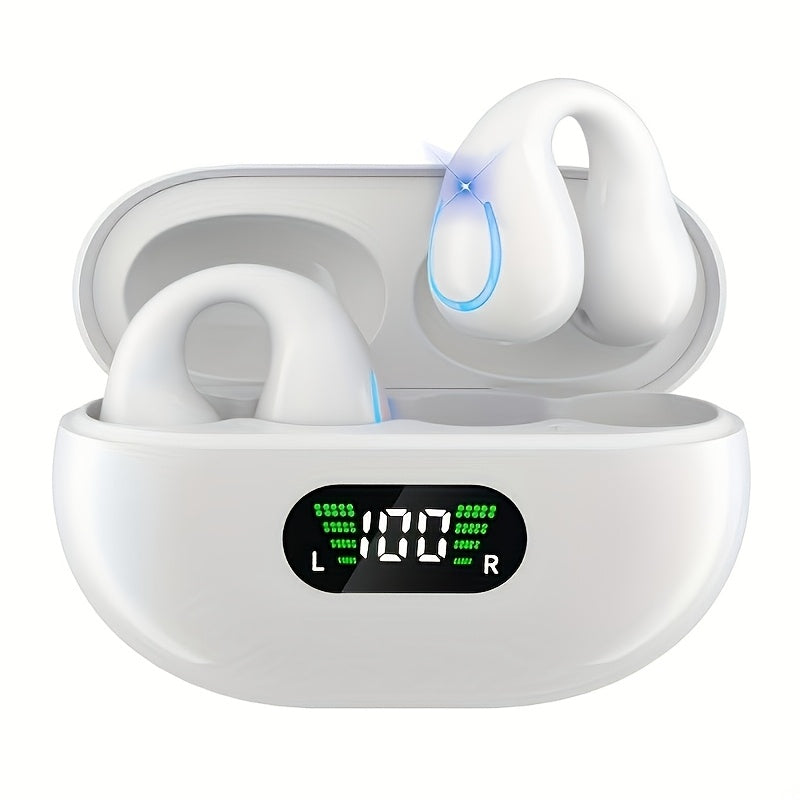 Open Ear Wireless Earphones Bluetooth 6.0, 360° Ambient Awareness, ENC Crystal-Clear Calls, Touch Control