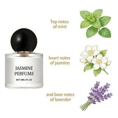 Perfume for Women Jasmine or Sweet Orange Blossom Spray with Fresh Mint, Jasmine and Lavender Notes