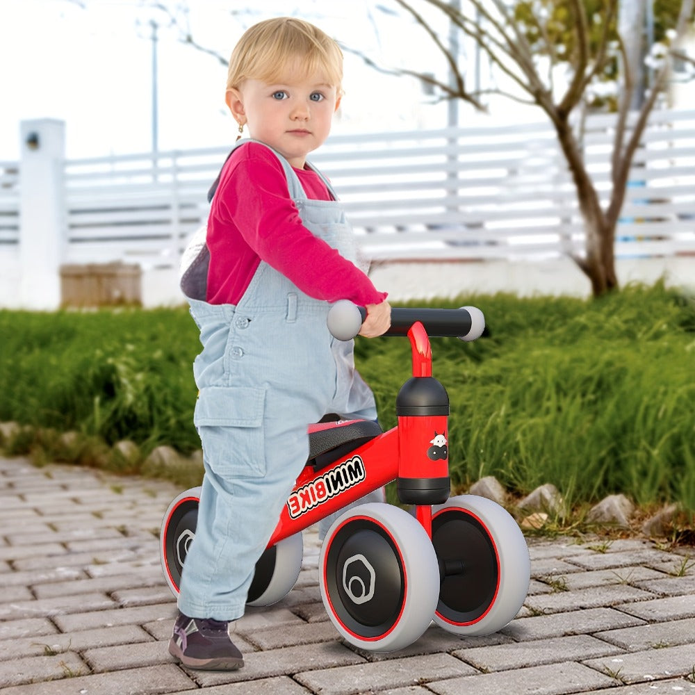 Baby Balance Bike for 1 Year Old Boys Girls No Pedal 4 Wheel Infant Toddler with the Listed Color, Size or Set Options for Everyday Use