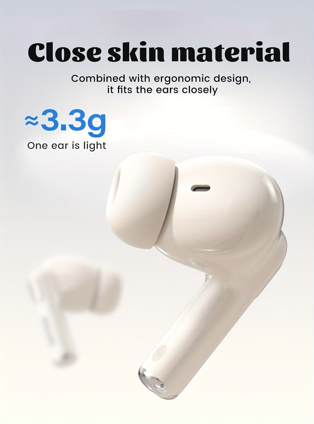 Wireless Earbuds Philips Bluetooth 6.0 Semi-Open Back with Rechargeable Case in White or Black