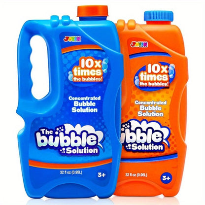 64oz Bubble Solution Refill 2-Pack Concentrate, Makes 5 Gallons, Compatible with Bubble Machines