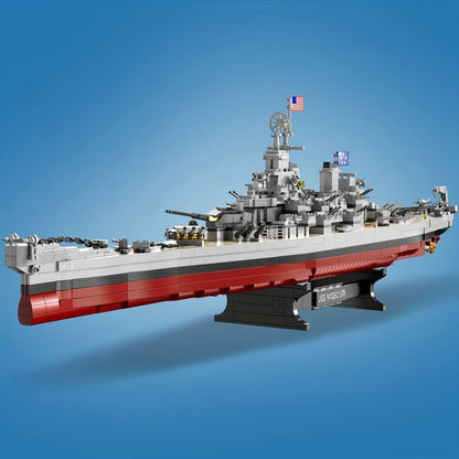 Battleship Model Building Kit 2228PCS – USS Missouri BB-63 Military Historical Warship Construction Set FC4203