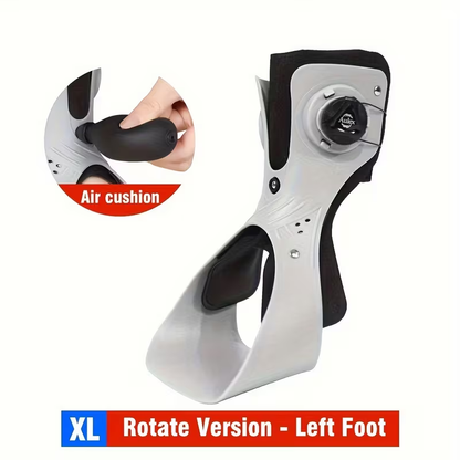 Adjustable Dial Foot Drop Ankle Brace with Air Cushion, Left or Right Foot in Sizes S–XXL Pictured