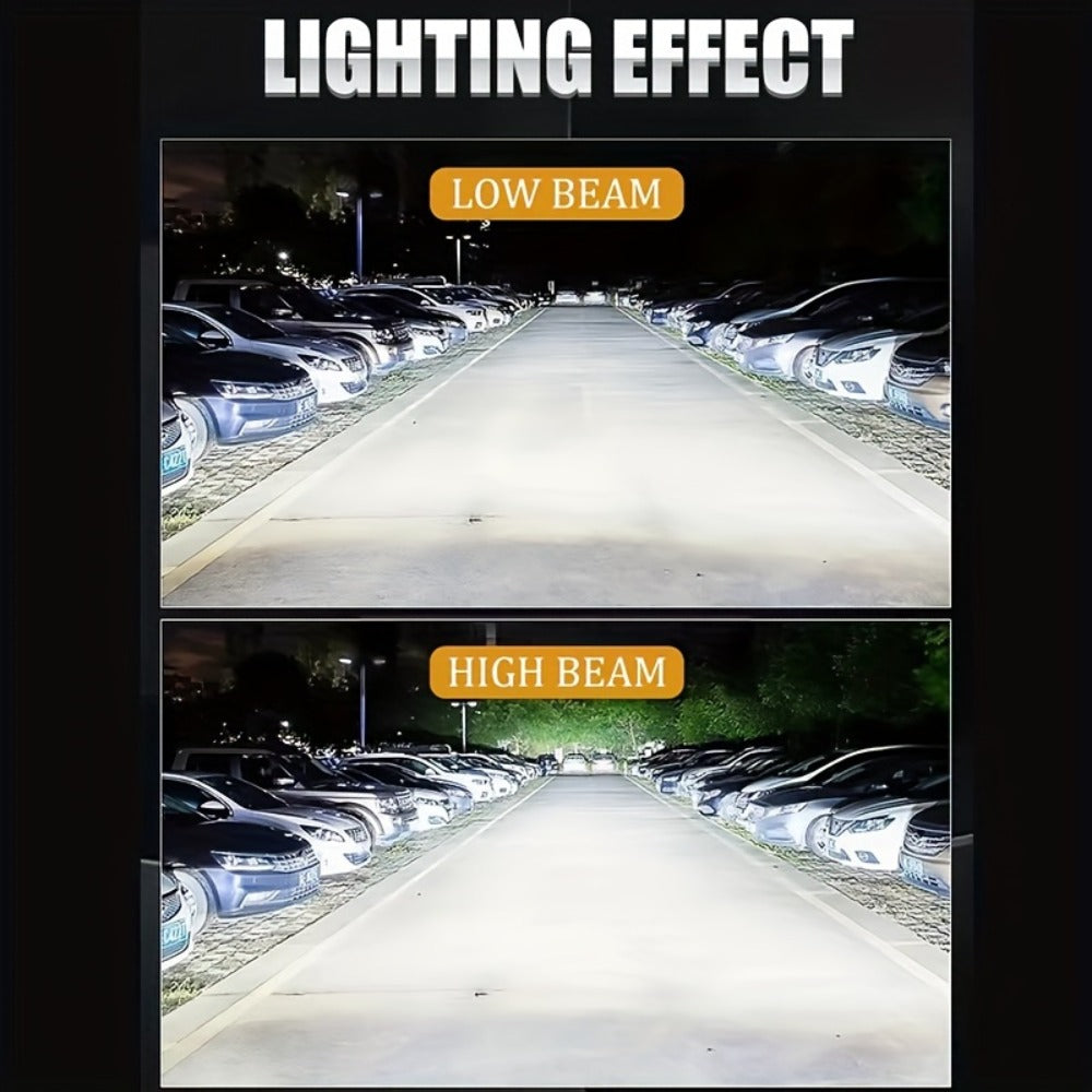 LED Headlight Bulbs 30000 Lumens 350W – H4 H11 9005/HB3 9006/HB4 9012/HIR2 | 6500K White 12V | 2-Pack Upgrade for Brighter Nighttime Driving
