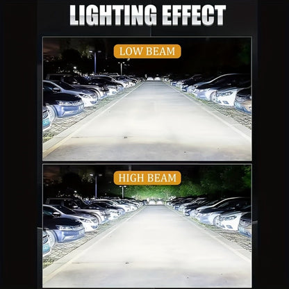 LED Headlight Bulbs 30000 Lumens 350W – H4 H11 9005/HB3 9006/HB4 9012/HIR2 | 6500K White 12V | 2-Pack Upgrade for Brighter Nighttime Driving
