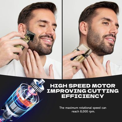 Cordless Electric Foil Shaver Grooming Kit for Men with Barber Shears Beard Mustache Trimmer Bald Head Razor Haircutting Set Father's Day