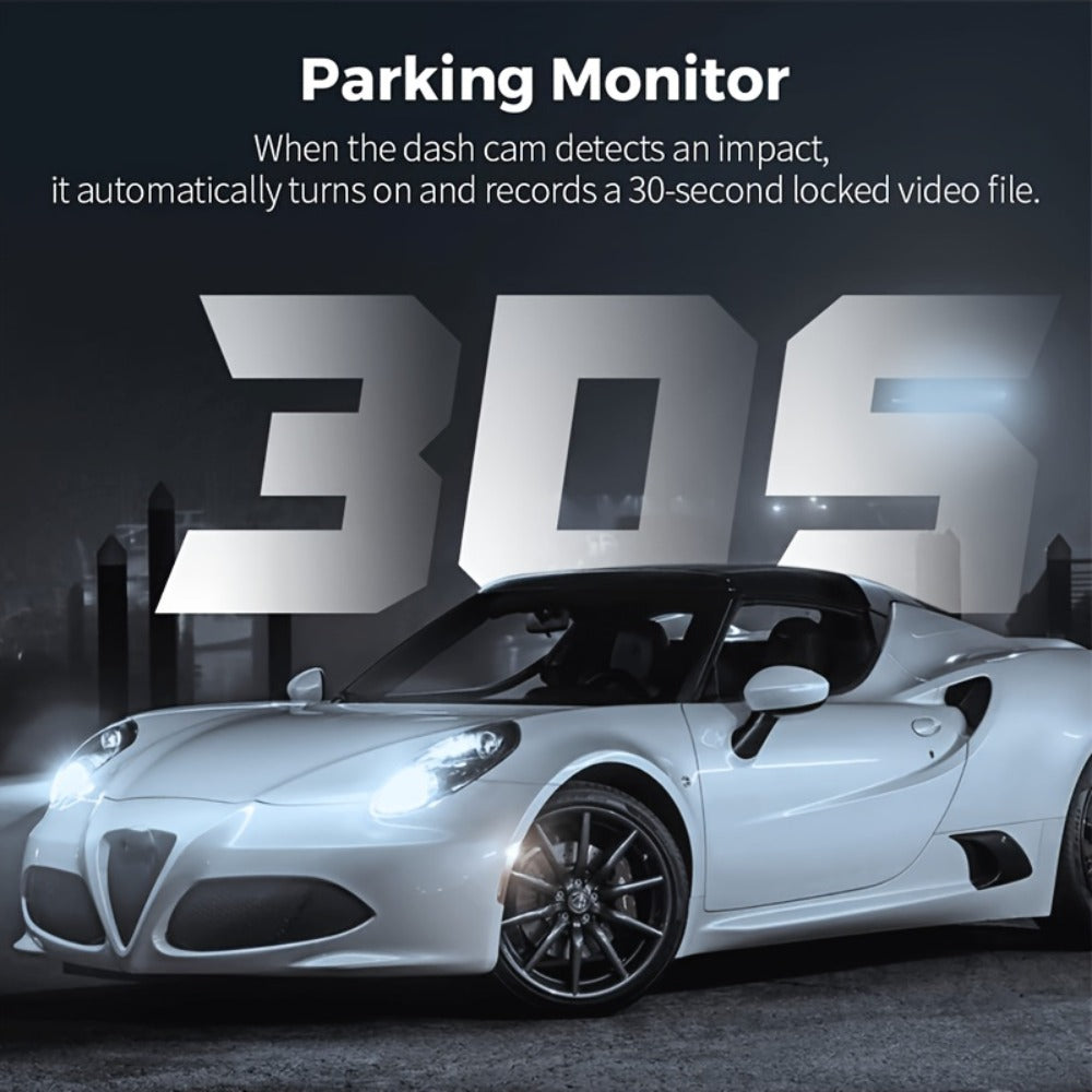 1080P Dash Cam with Night Vision & Loop Recording – 2.2" Car DVR Camera, Suction Cup Mount, Single Lens, No SD Card Required