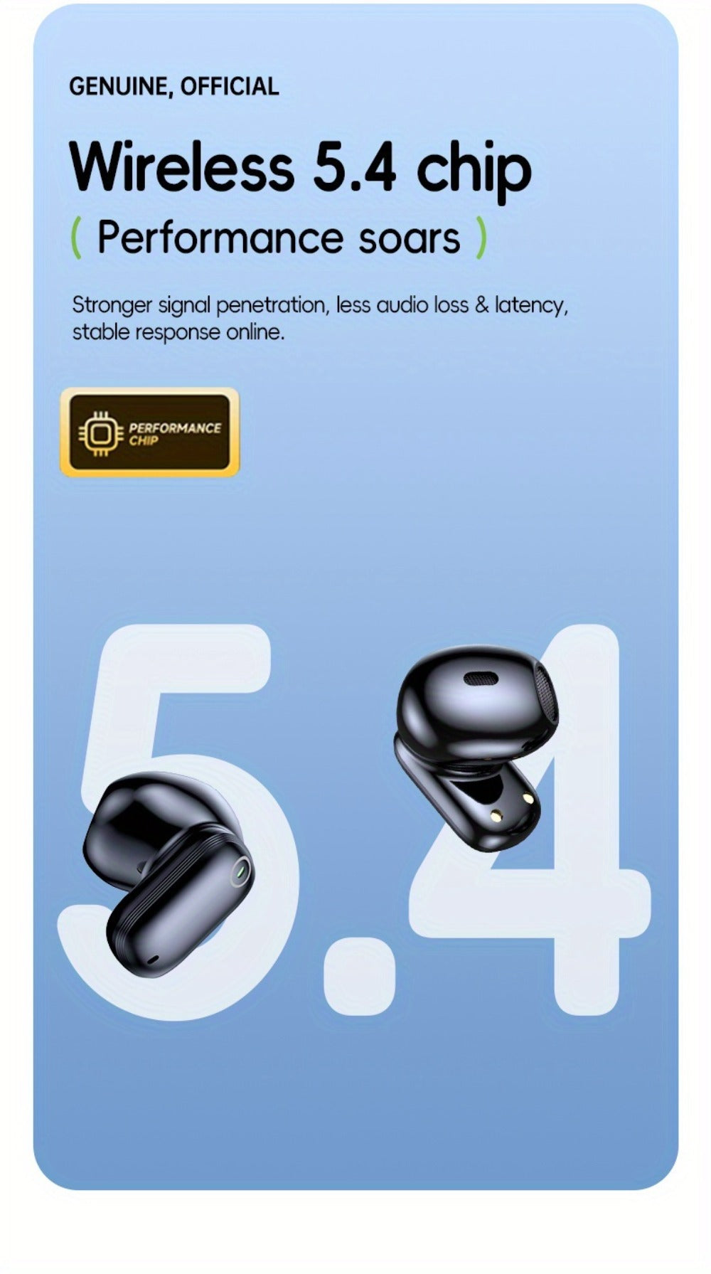 Wireless Earbuds Acer OHR501 Bluetooth 5.4 Semi-In-Ear with Touch Controls, Type-C Case and Eight Colors