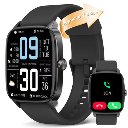 Smartwatch with Built-in Alexa FAWEIO 1.8" HD Touch Screen, Bluetooth Calling, 100+ Sport Modes, Fitness Tracker Heart Rate Sleep