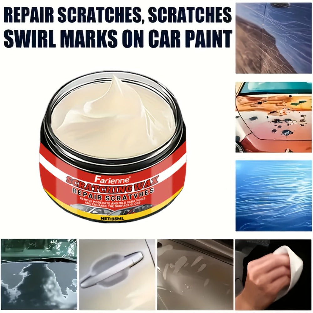 Car Scratch Remover & Swirl Remover – Nano Shine Polish Paste Kit with Sponge, Automotive Paint Scratch Repair for All Paint Colors