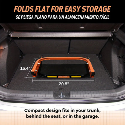 Tire Step Foldable Anti-Slip Thickened – 300 / 500 / 650 lb Capacity Adjustable Height for Truck SUV Trailer Maintenance