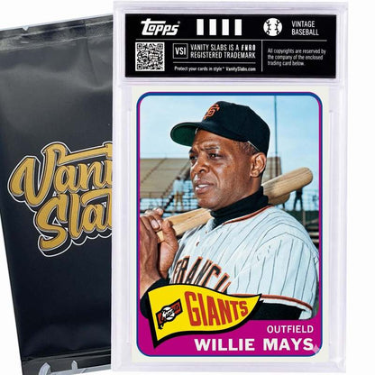 Sports Trading Cards, 1965 Topps-Labeled Baseball Mystery Vanity Slab with One Card for Display