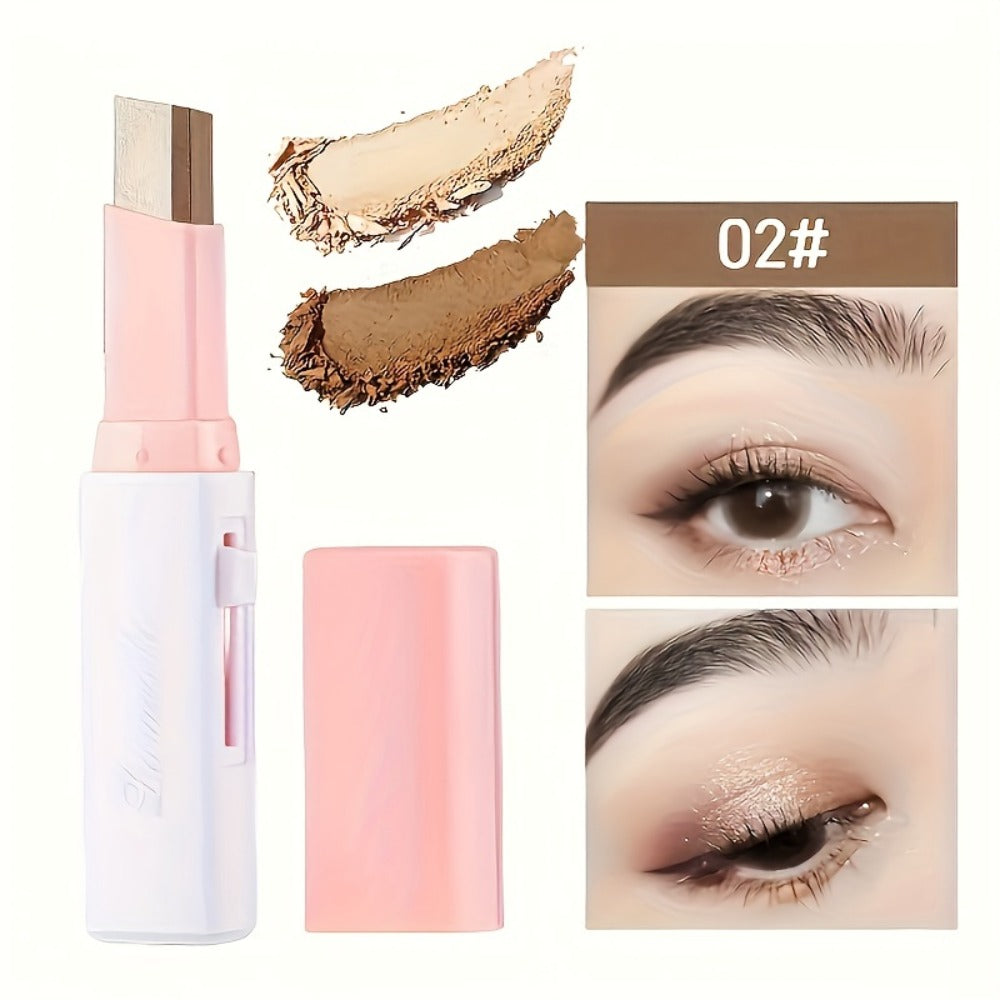 Dual-Color Eyeshadow Stick Set 6pcs Waterproof Smudge-Proof, Highly Pigmented Twist-Up Eye Shadow Pencil Kit