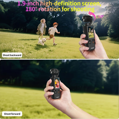 4K UHD Pocket Body Camera 32GB Card 2000mAh Battery 16X Zoom 180° Rotation 1.9-Inch Screen Mini Video Audio Cam for Outdoor Sport Bike