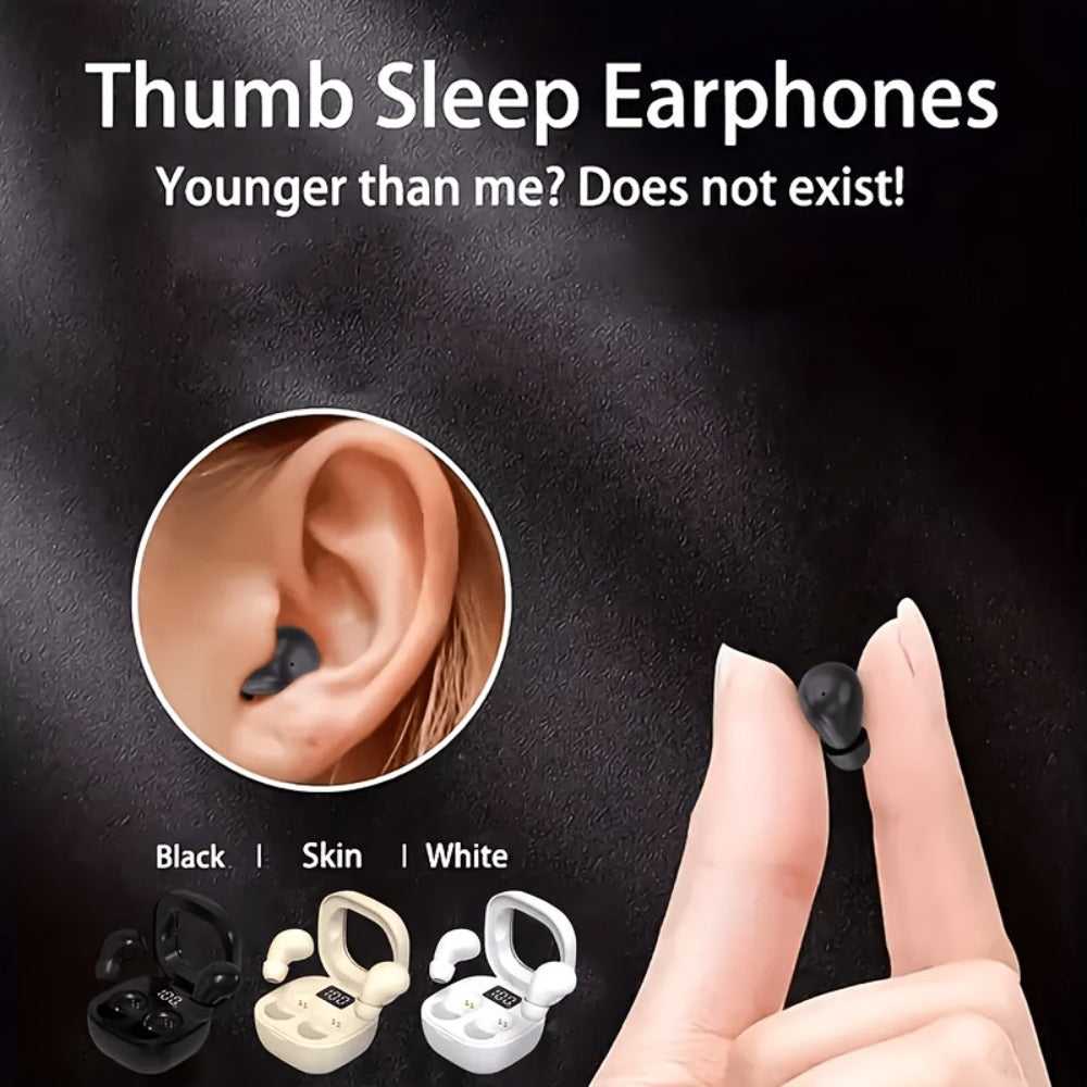 Wireless Earbuds Mini In-Ear Set with Compact Charging Case and Black, Khaki or White Color Choices