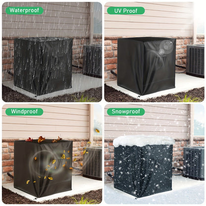 Outdoor AC Unit Cover 30x30x32 Inch Waterproof | Air Conditioner Protector with Drawstring Closure for Condenser & HVAC