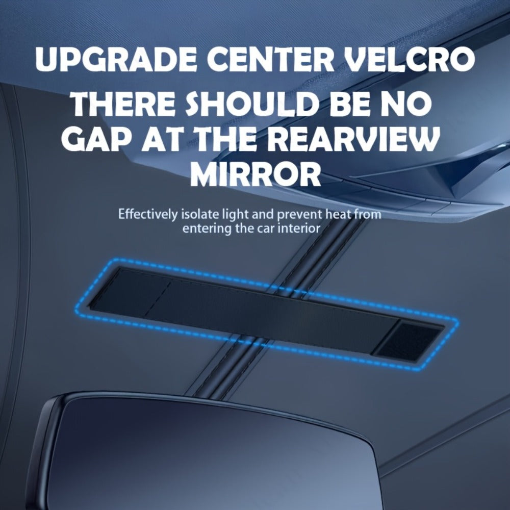 Car Windshield Sun Shade – Foldable Front Window UV Protection Sunshade Blocker, Heat Reflector Visor for Car Interior Cooling
