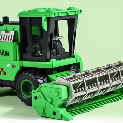 Wheat Harvester Toy Car Inertia Friction Powered Agricultural Vehicle Simulation Model for Kids Boys Girls Ages 3+