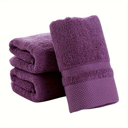 100% Cotton Bath Towel 500GSM Ultra Absorbent Soft Quick Dry Thick Hand Towel for Bathroom Gym Machine Washable Khaki Purple Blue Gray Green
